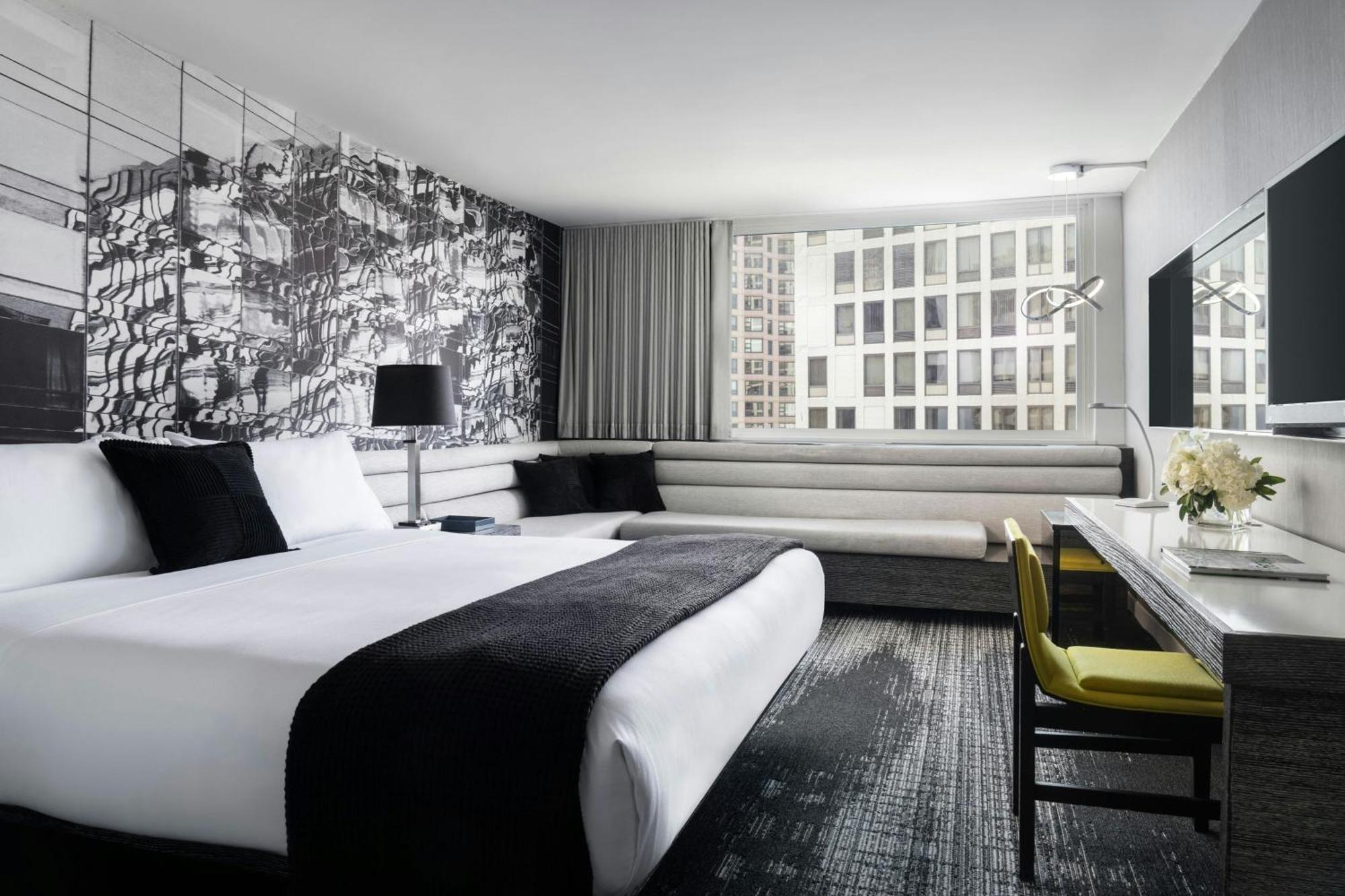 King Room with City View and Roll-in Shower - Mobility and Hearing Accessible